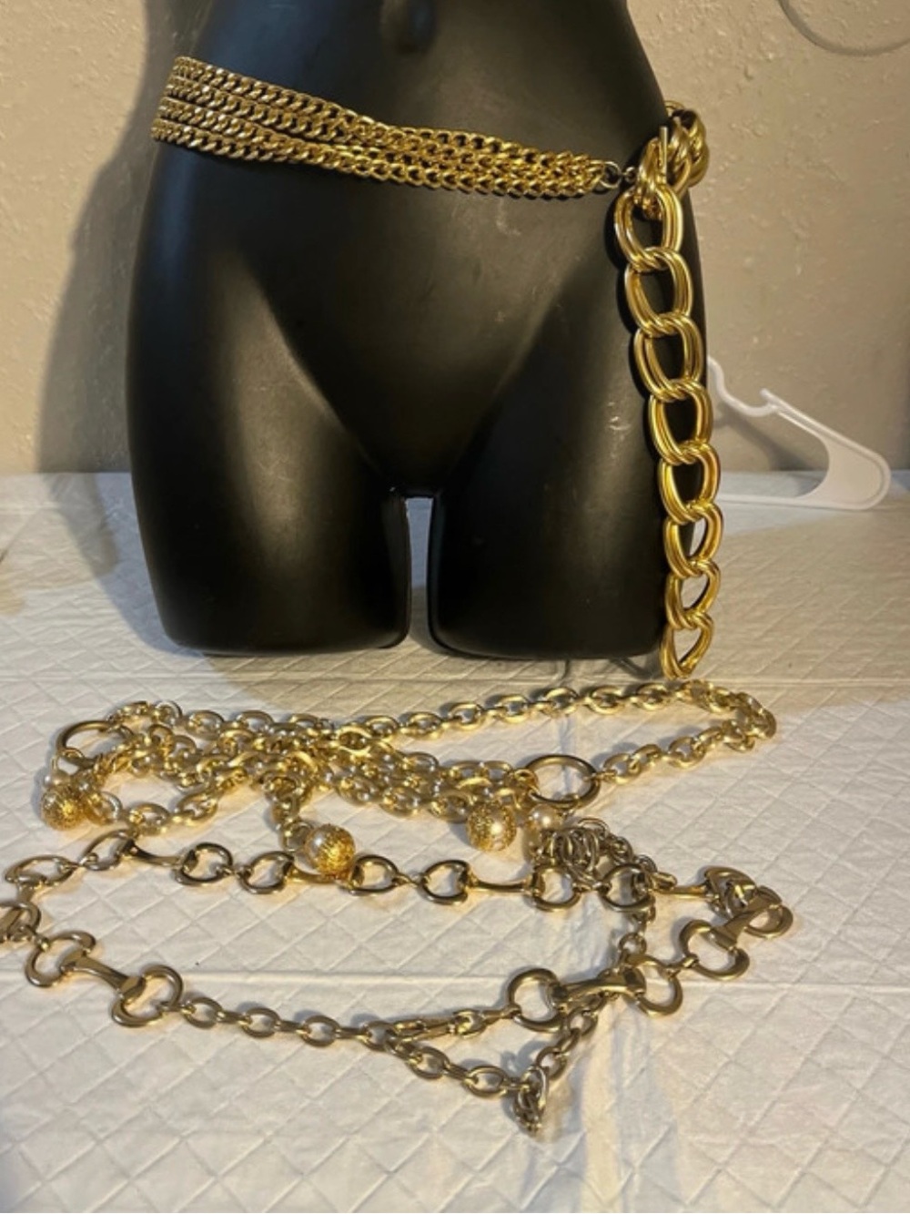 Vintage Gold Chain Link Waist Belt